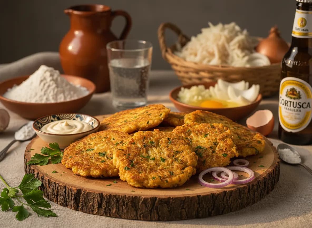 Pataniscas de Bacalhau à Portuguesa