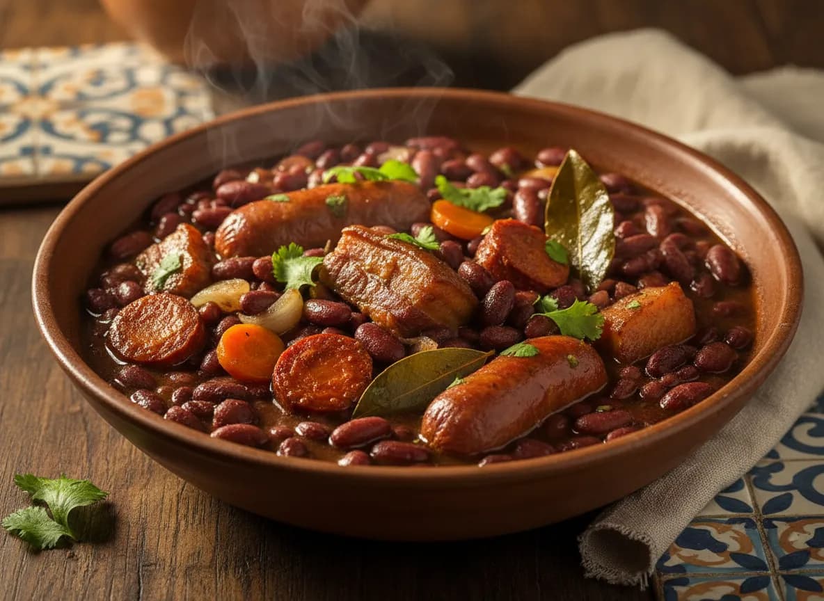 Feijoada de Feijão Encarnado com Enchidos