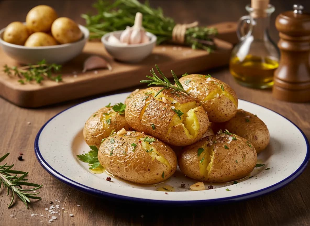 Batatas a Murro na Actifry