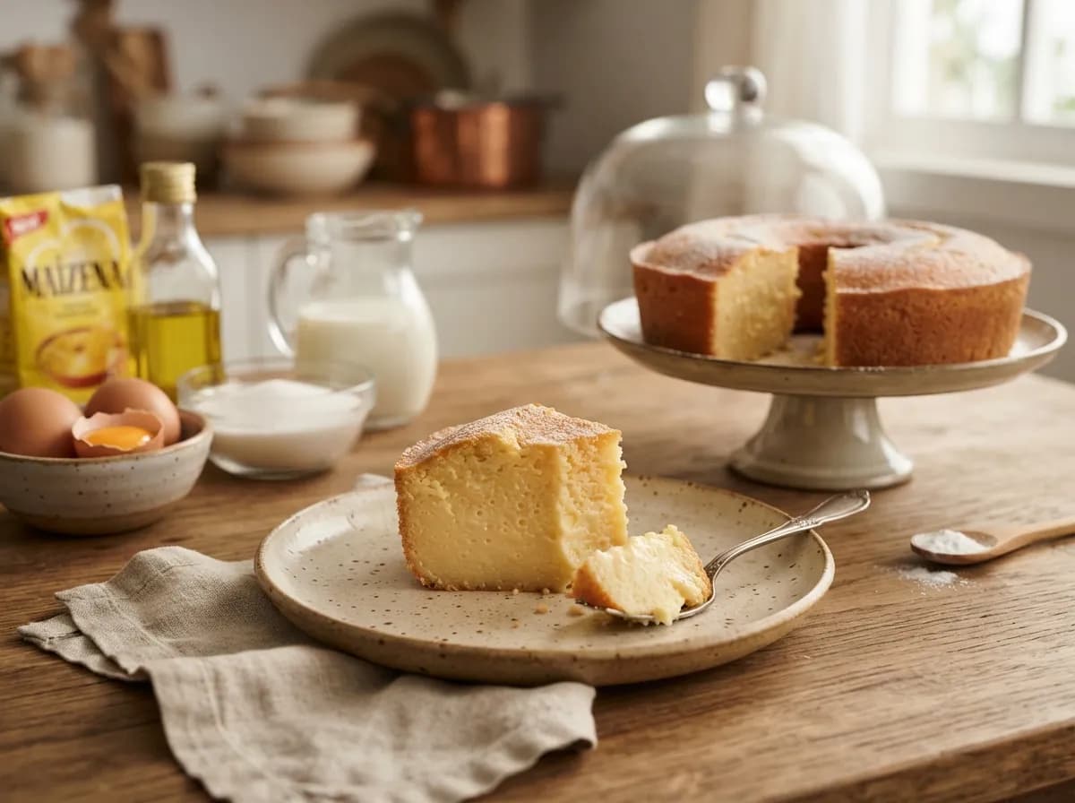 Bolo de Maizena Cremoso