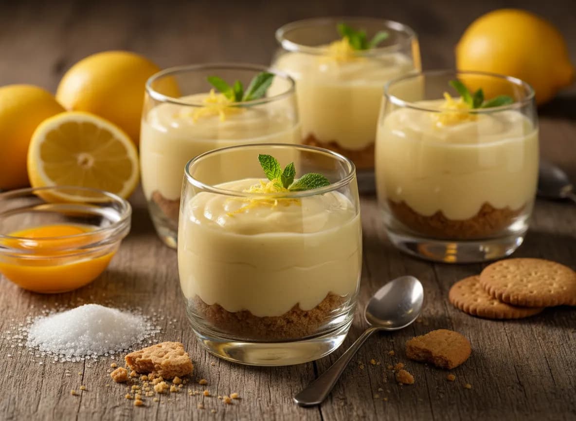 Tarte de Lemon Curd em Copo