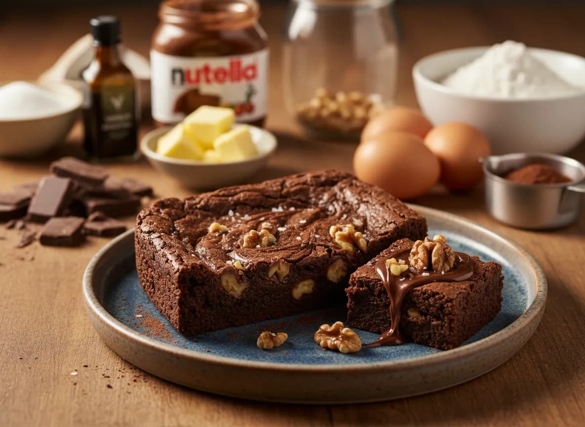 Brownie de Nutella e Nozes