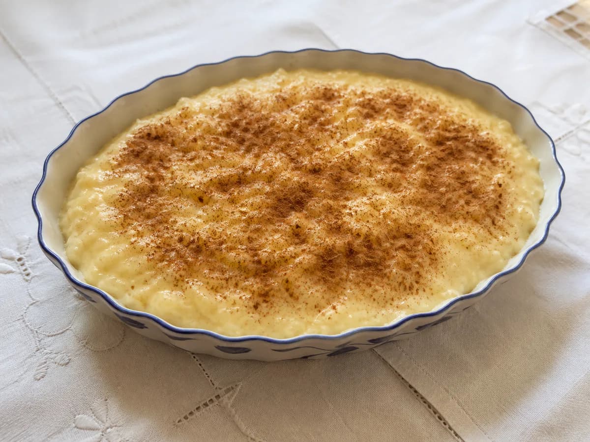 Arroz Doce com Duas Gemas