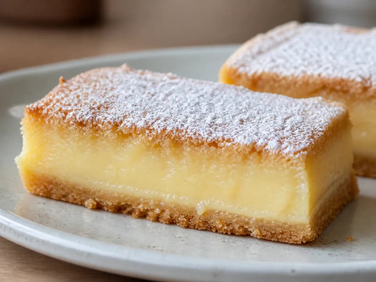 Pormenor de uma porção de Barrinhas de Limao Deliciosas