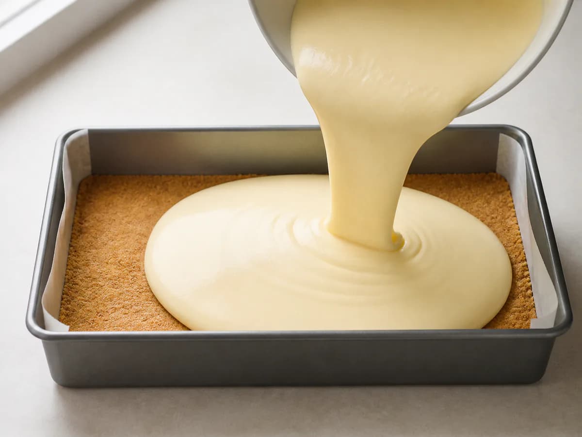 Preparação de Barrinhas de Limao Deliciosas durante a confeção