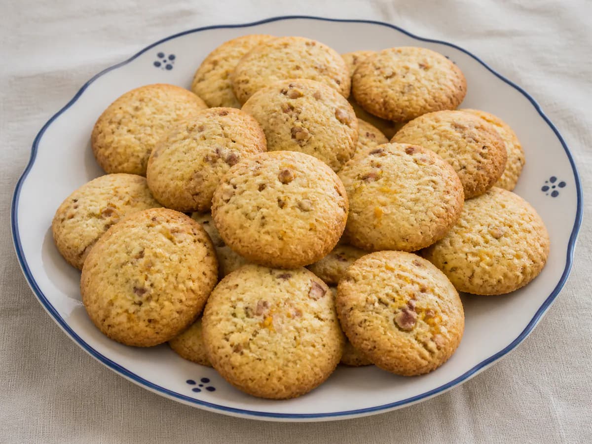 Biscoitos de Laranja e Noz