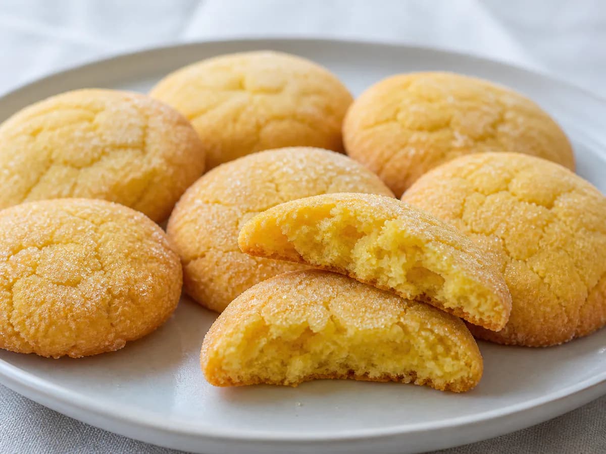 Pormenor de uma porção de Bolachas de Laranja Bimby