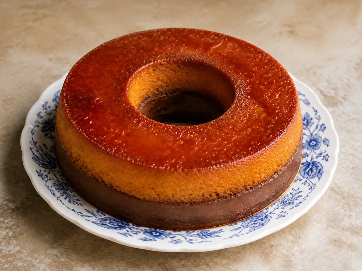 Bolo de Cenoura com Pudim de Chocolate