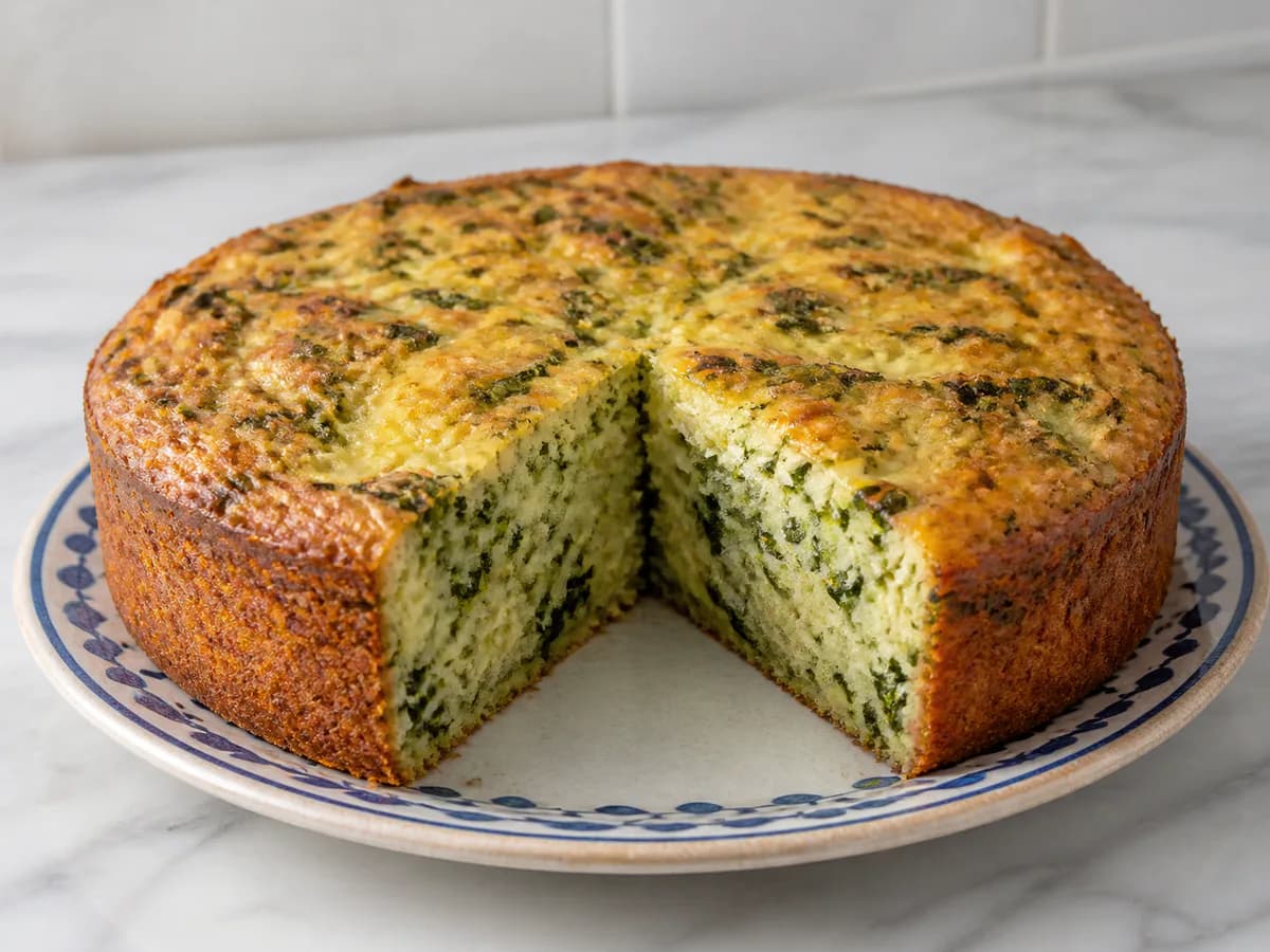 Bolo de Agrião e Queijo