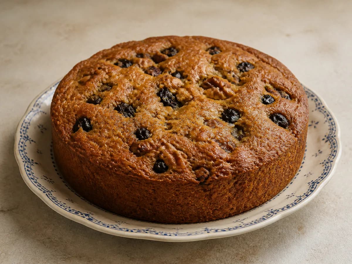 Bolo de Ameixa Seca e Nozes