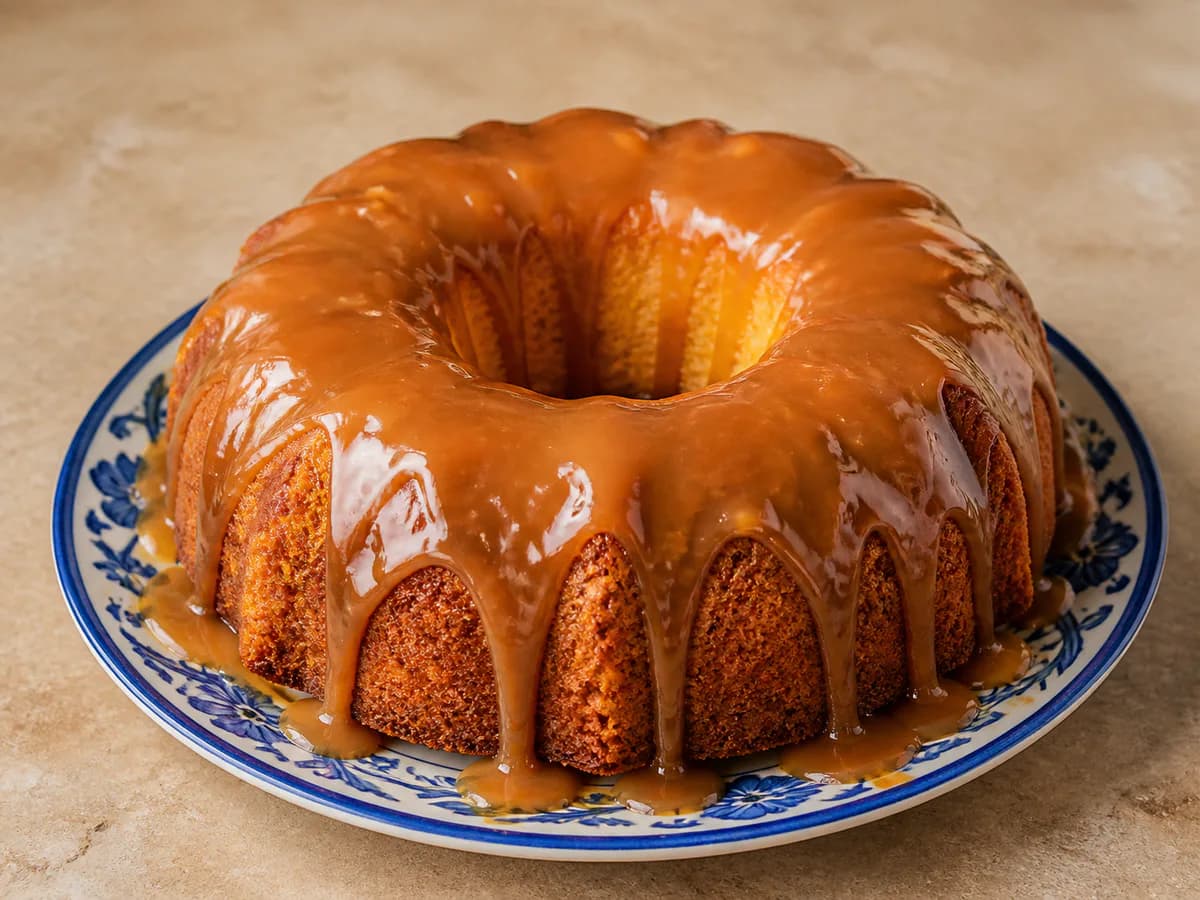 Bolo de Caramelo Fofo