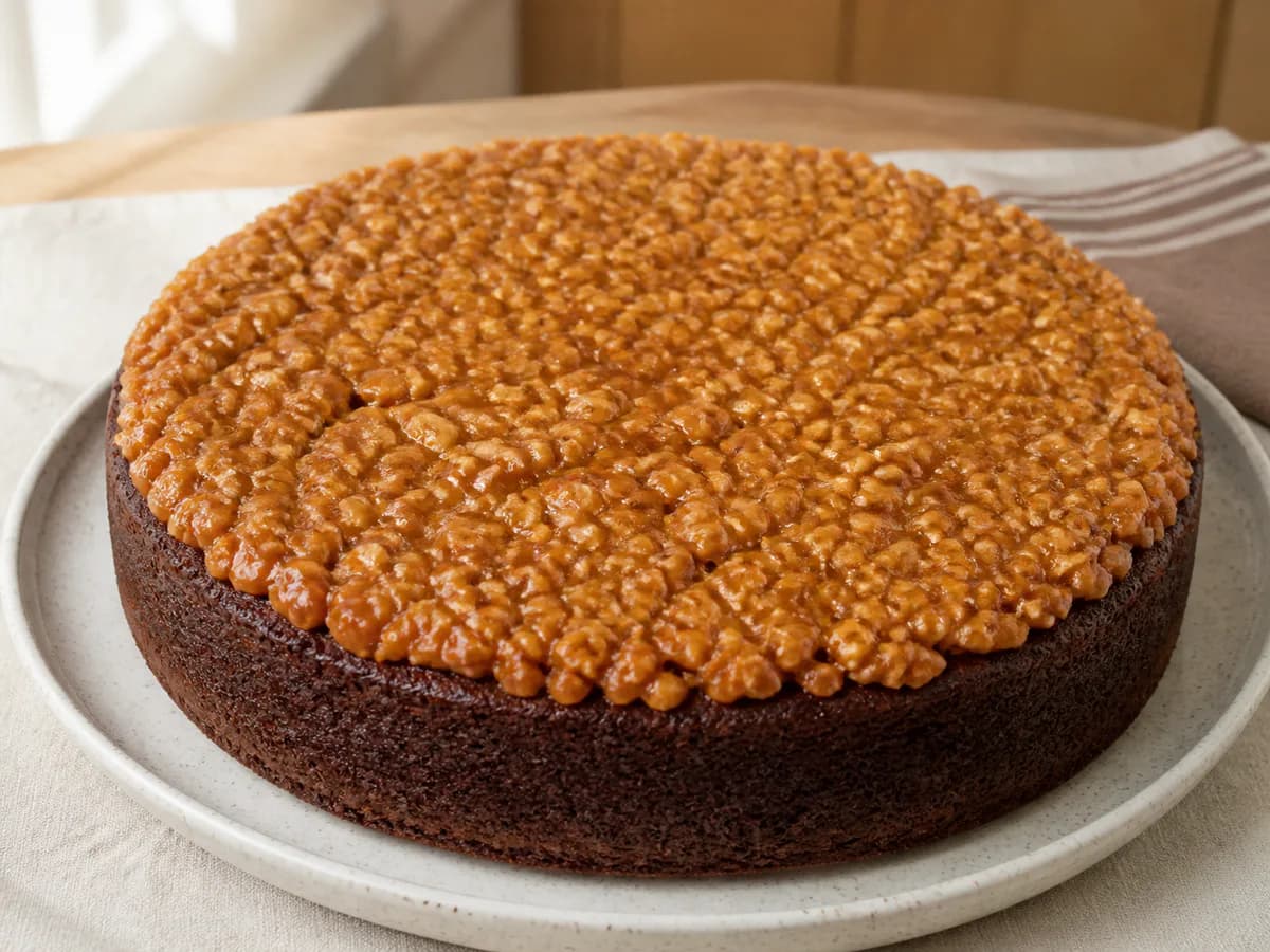 Bolo de Chocolate Crocante