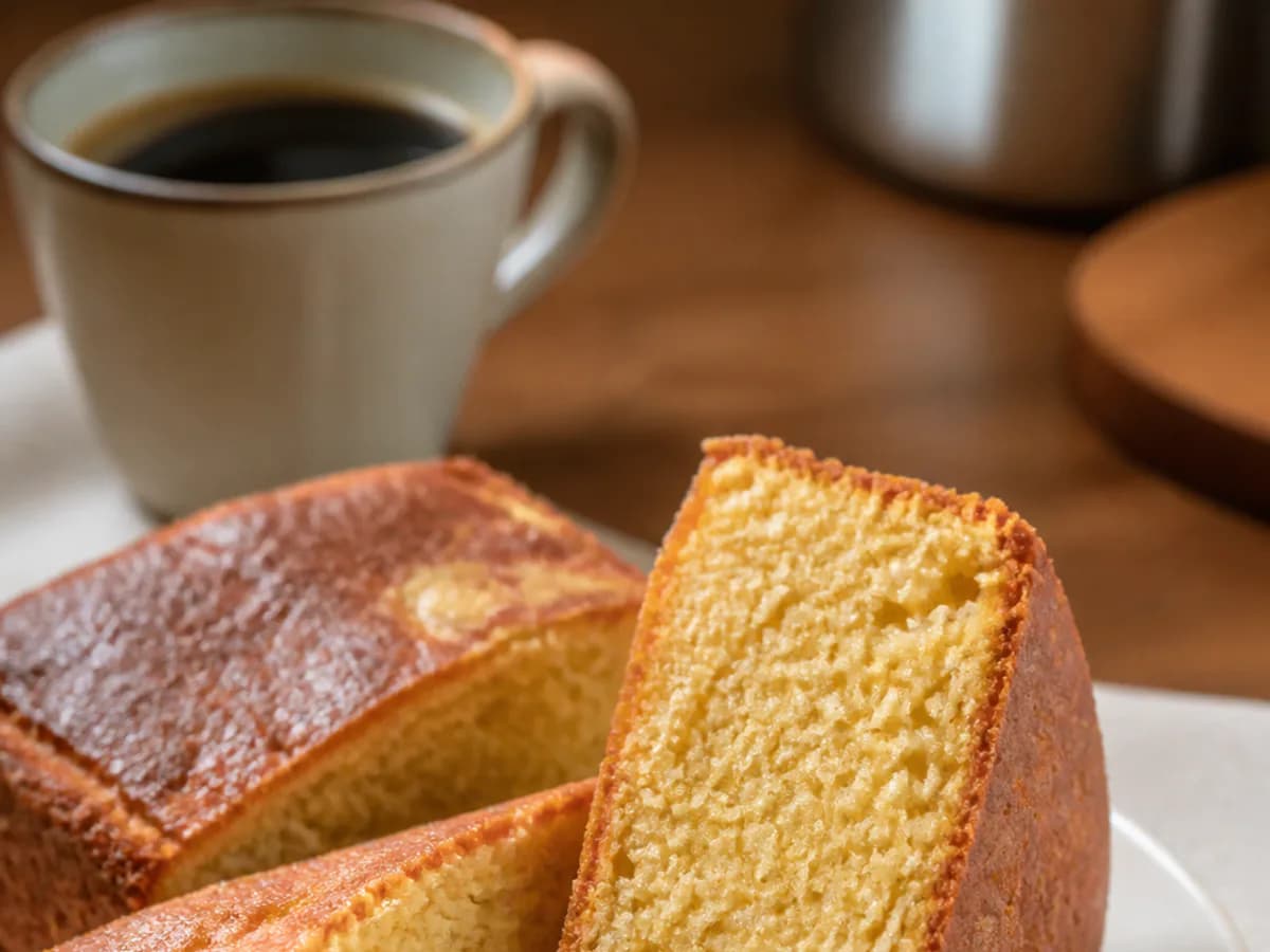Pormenor de uma porção de Bolo de Santo Agostinho