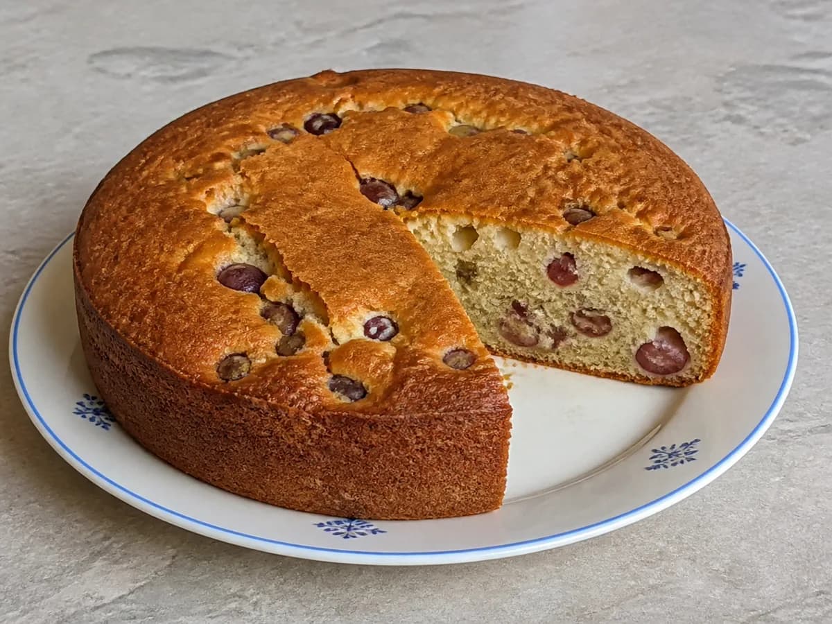 Bolo de Uvas com Canela