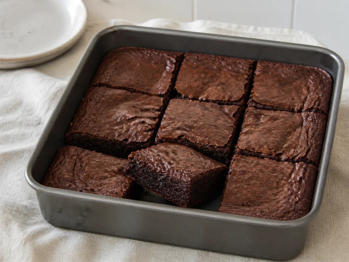 Brownie Cremoso de Chocolate Negro