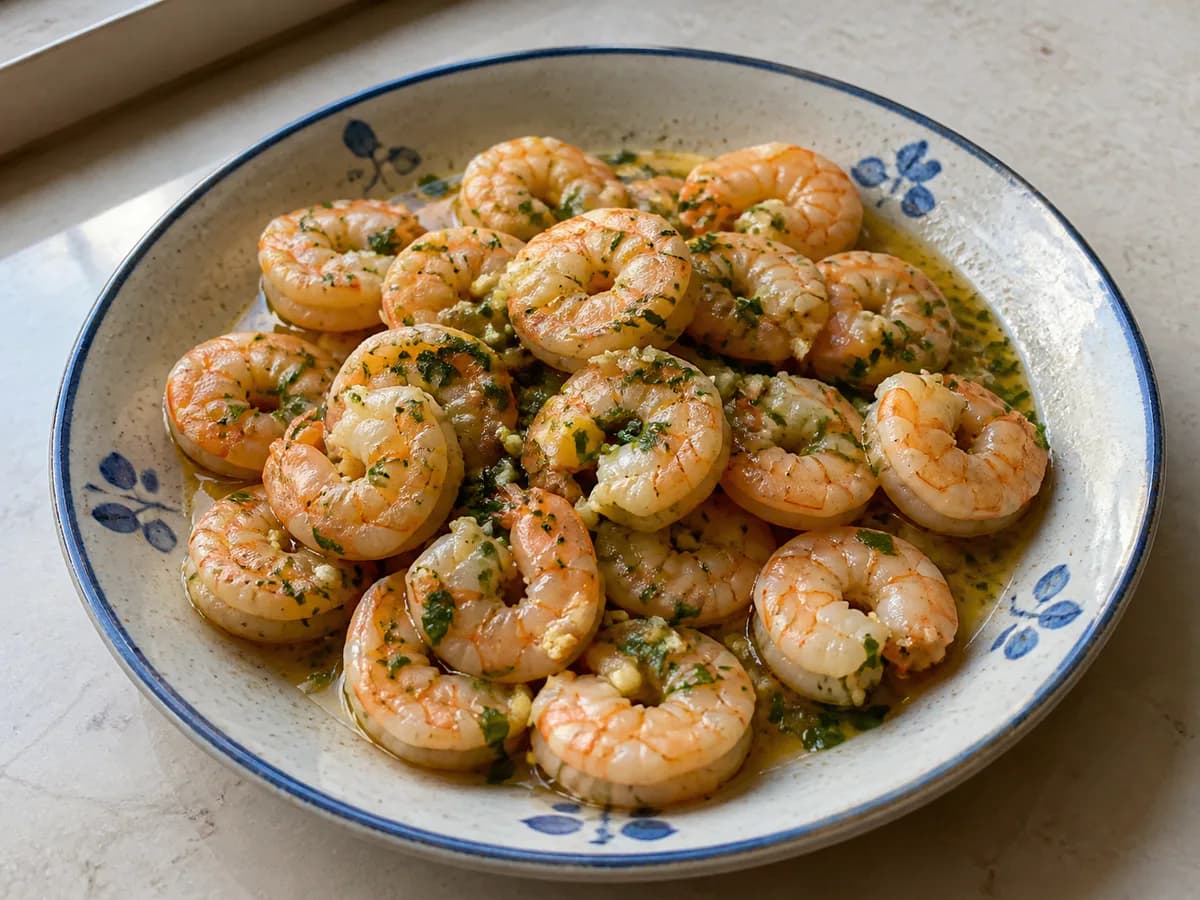 Camarão ao Alho e Salsa