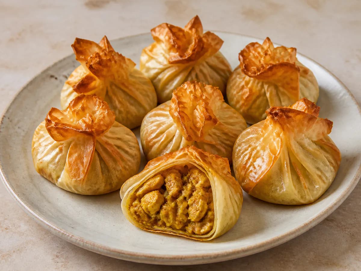 Chamucas de Frango com Caril