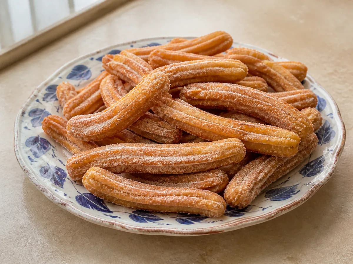 Churros Caseiros com Açúcar e Canela