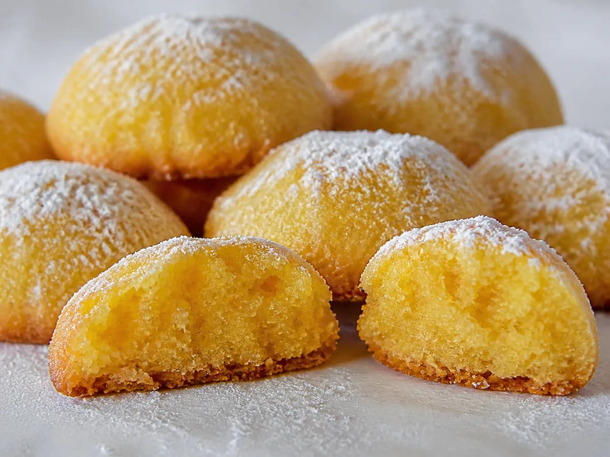 Pormenor de uma porção de Coquinhos de Laranja