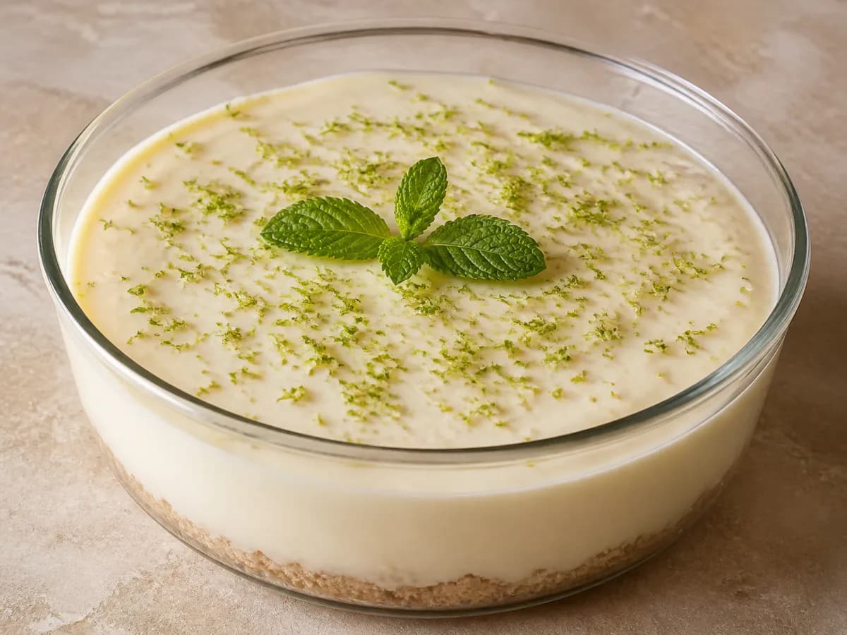 Creme de Lima com Bolacha