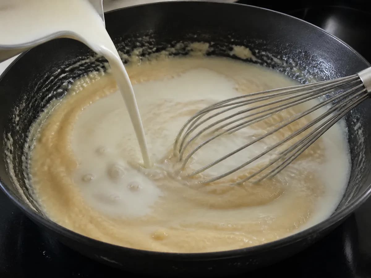 Preparação de Empadão de Salmão Cremoso durante a confeção