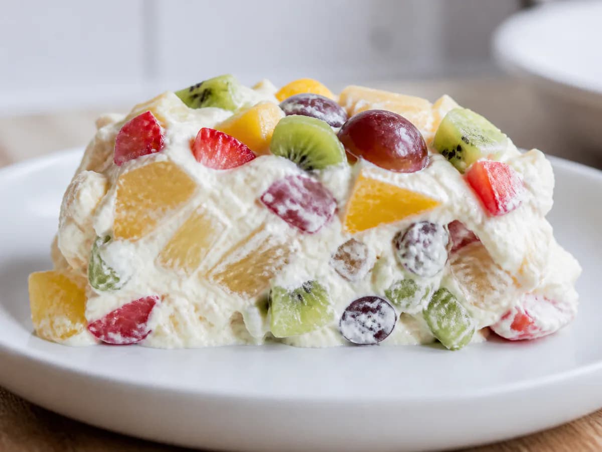 Pormenor de uma porção de Fantasia Tutti Frutti