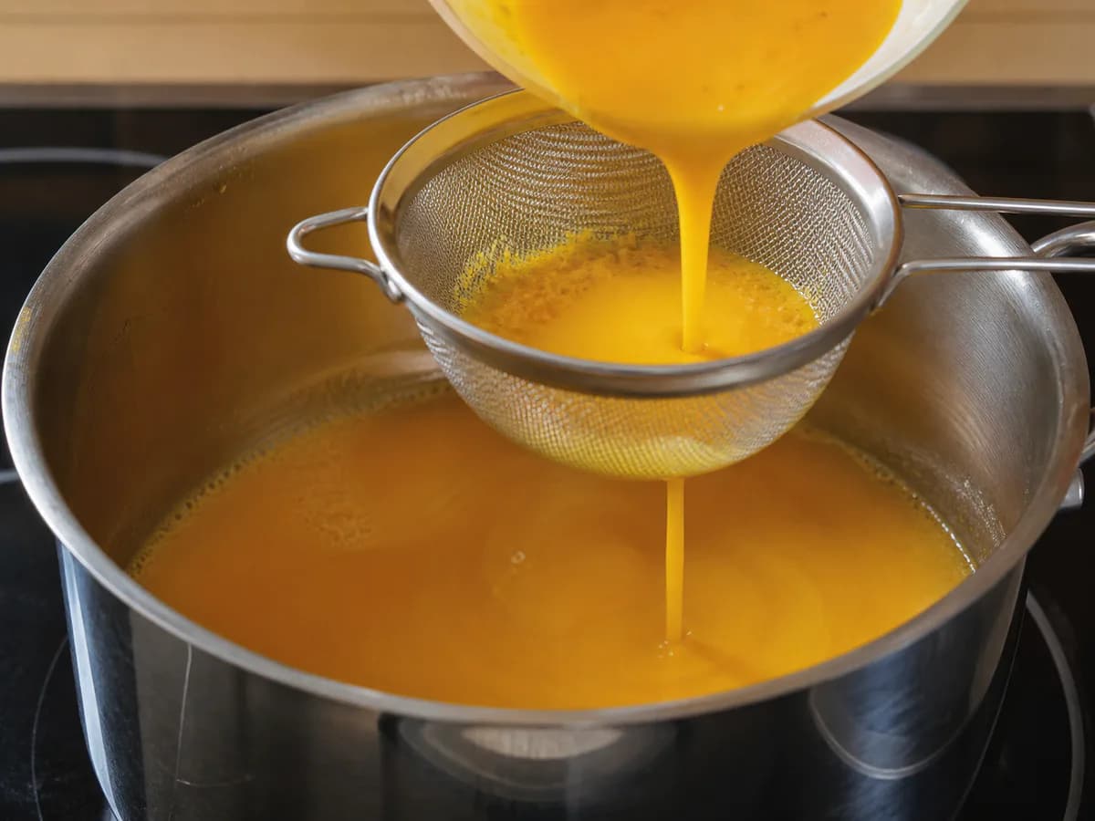 Preparação de Filhos de Laranja (Doce Conventual) durante a confeção