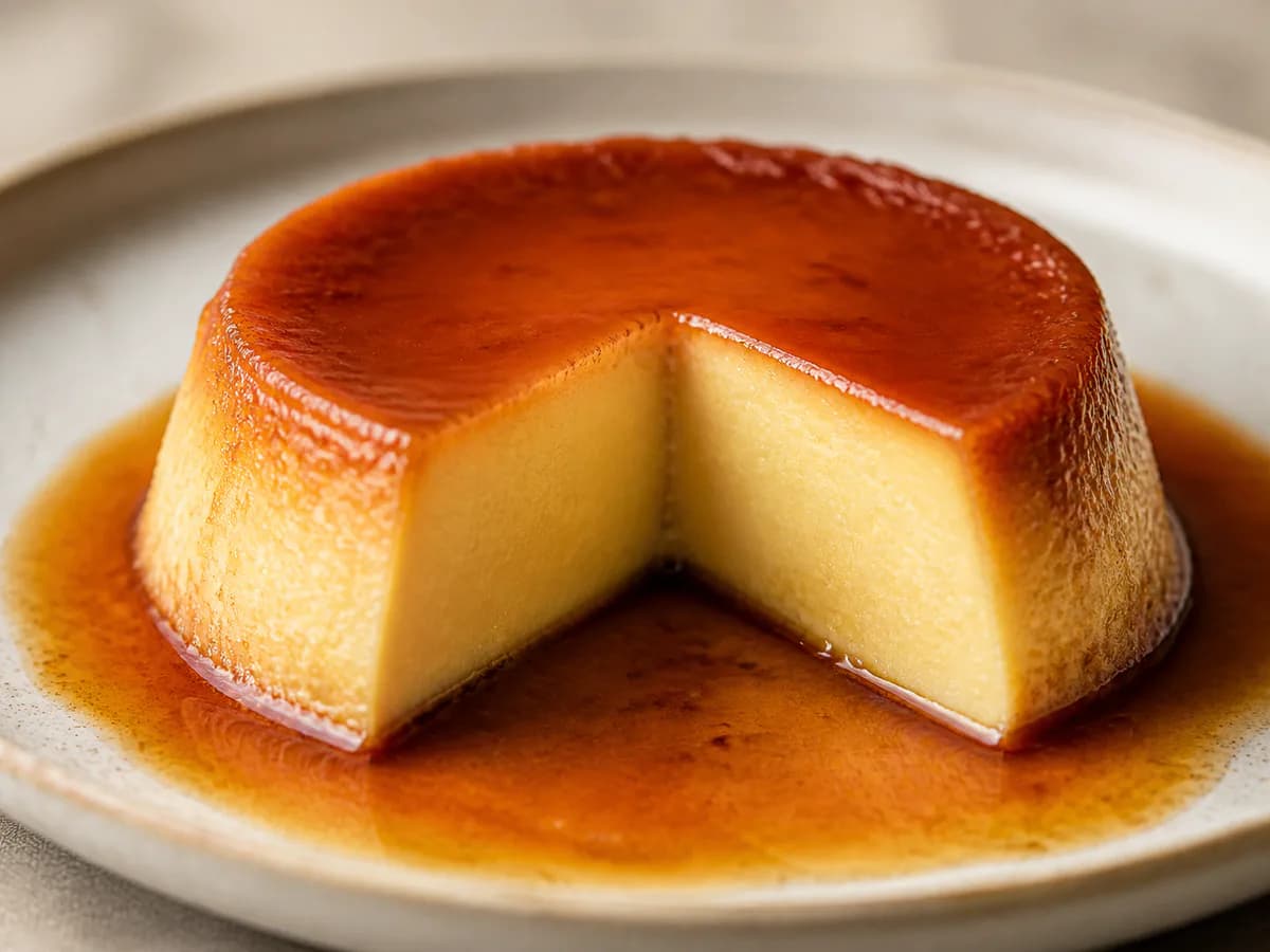 Pormenor de uma porção de Flanzinhos de Baunilha