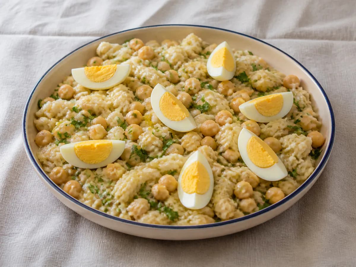Mexidos de Bacalhau com Grão