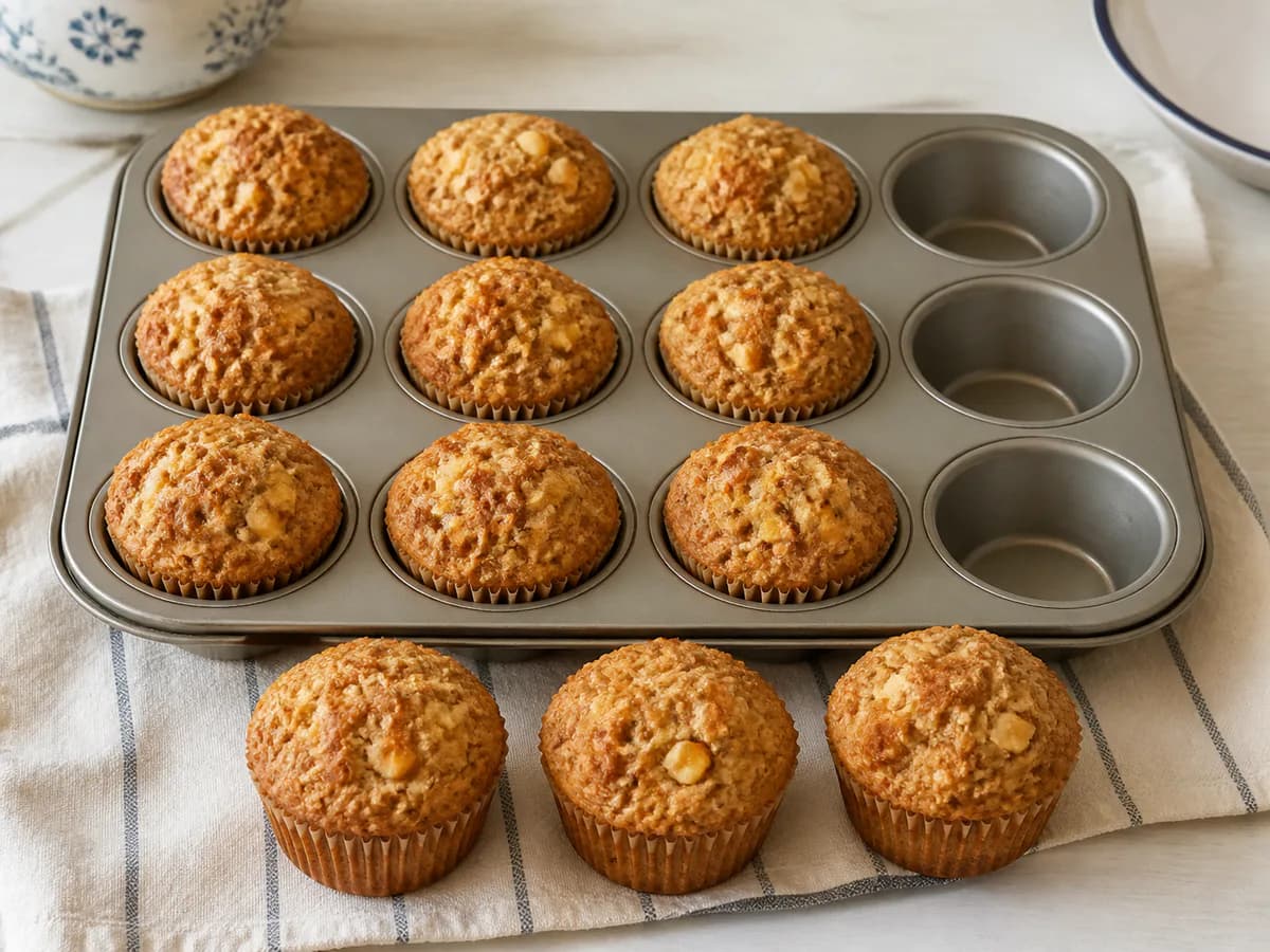 Muffins de Aveia e Maçã