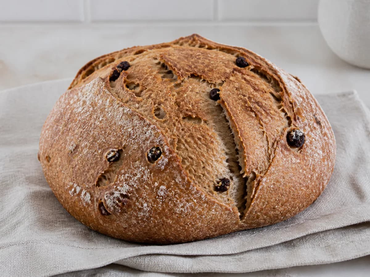 Pão de Centeio com Passas