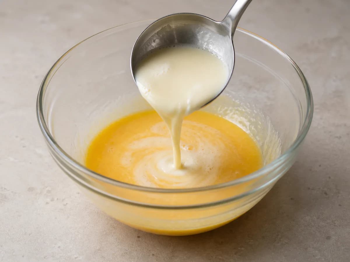 Preparação de Pastéis de Nata Fáceis durante a confeção