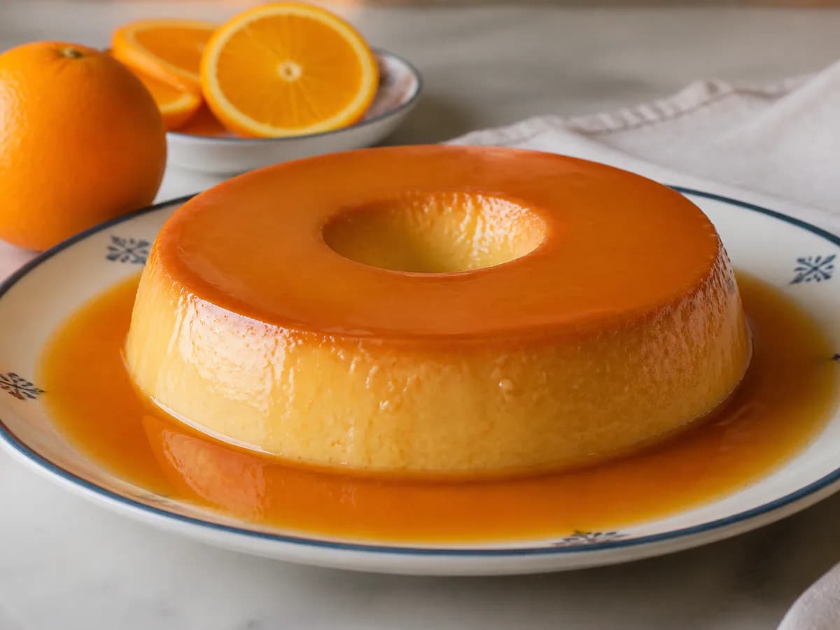 Pudim de Laranja com Leite Condensado