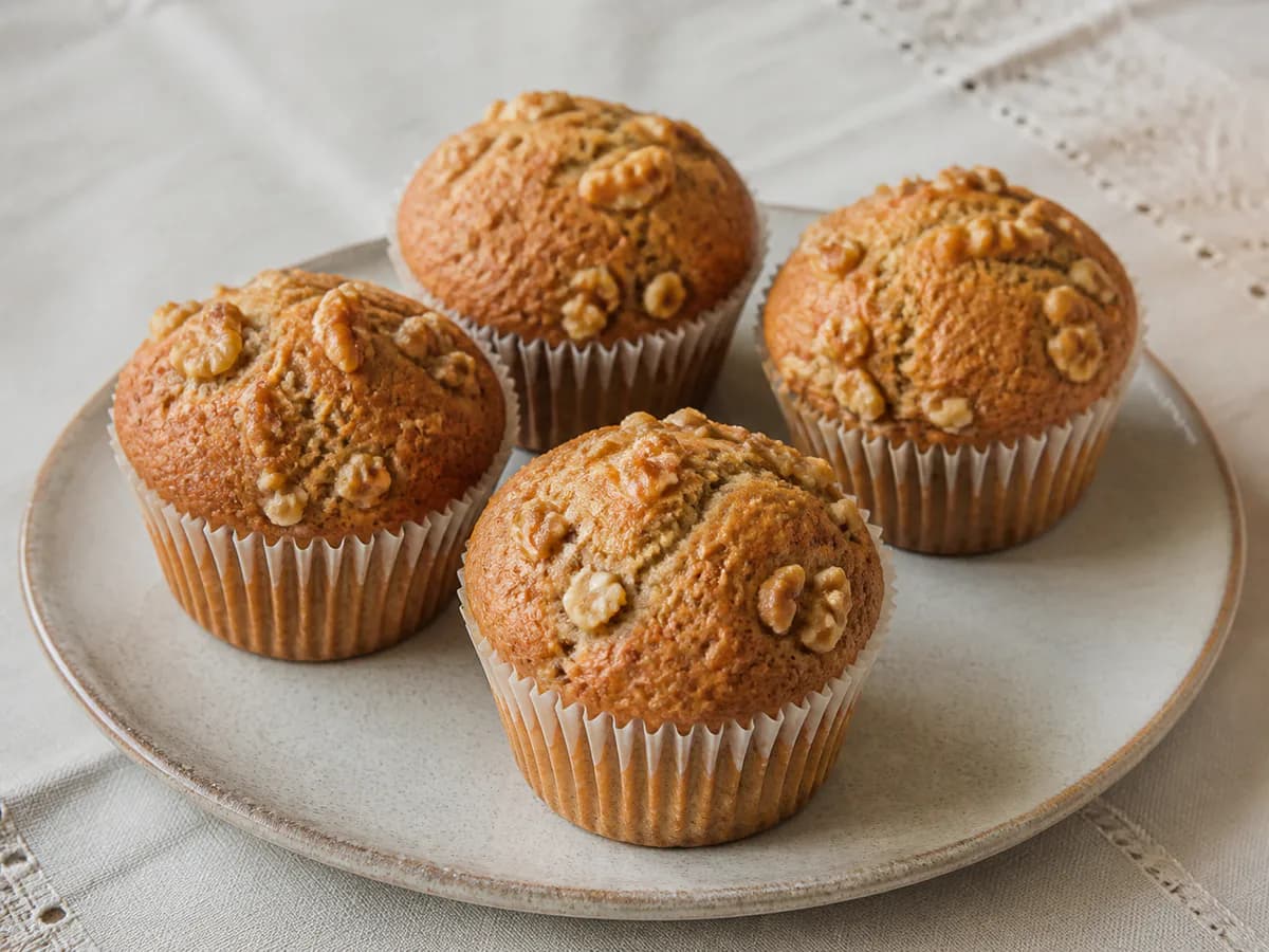 Queques de Nozes (Receita Bimby)