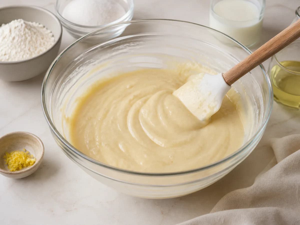 Preparação de Queques Deliciosos durante a confeção