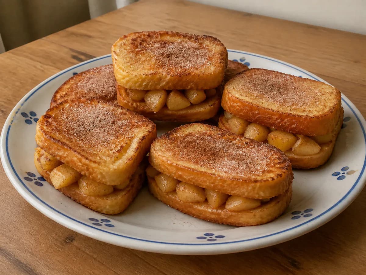 Rabanadas de Maçã com Canela
