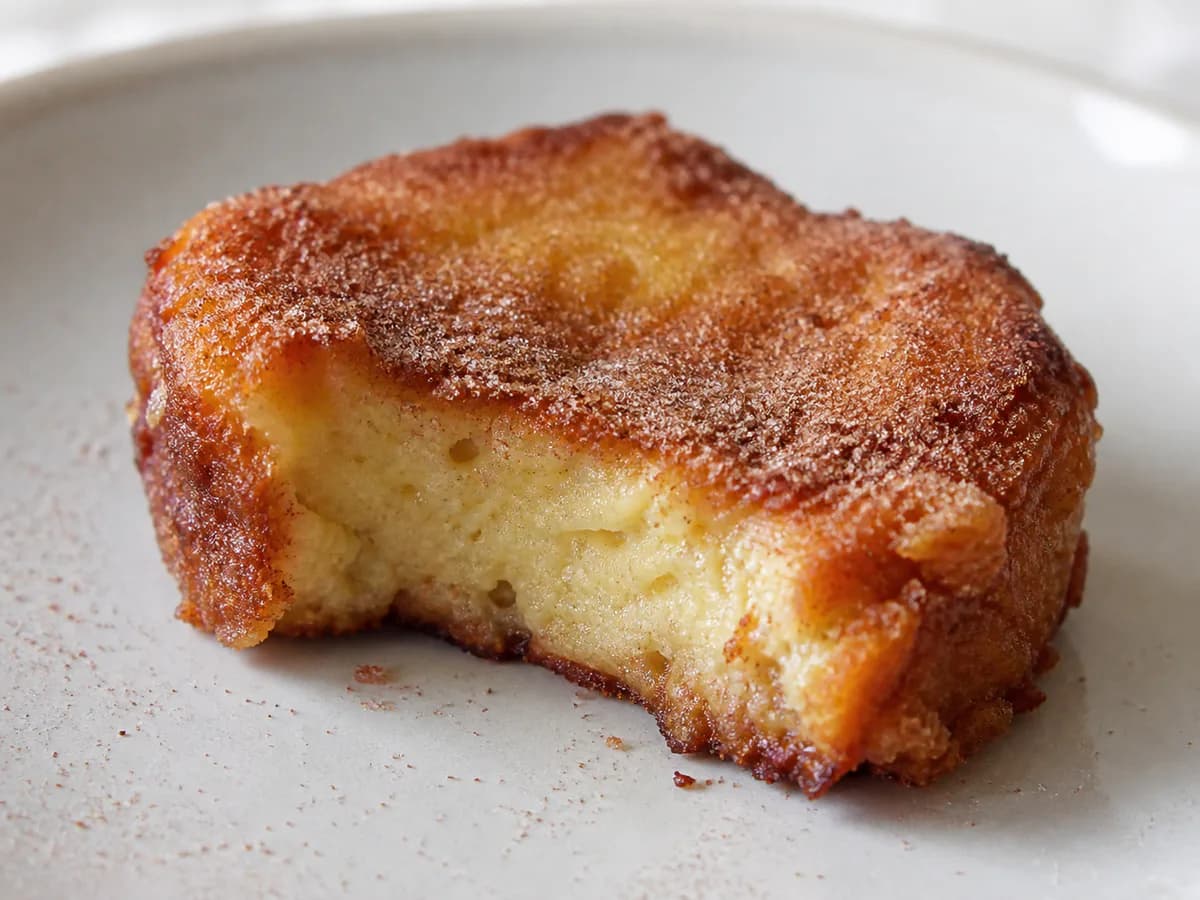 Pormenor de uma porção de Rabanadas No Forno