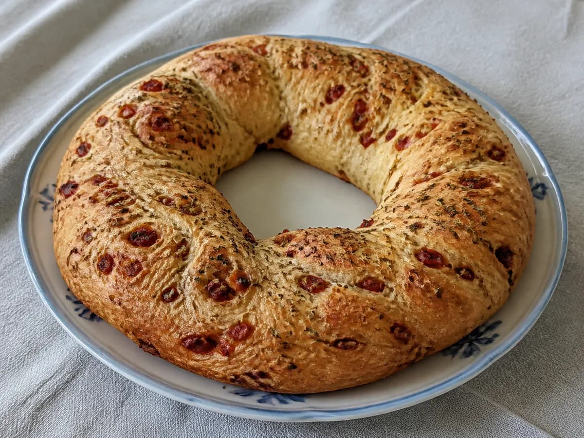 Rosca de Chouriço e Orégãos