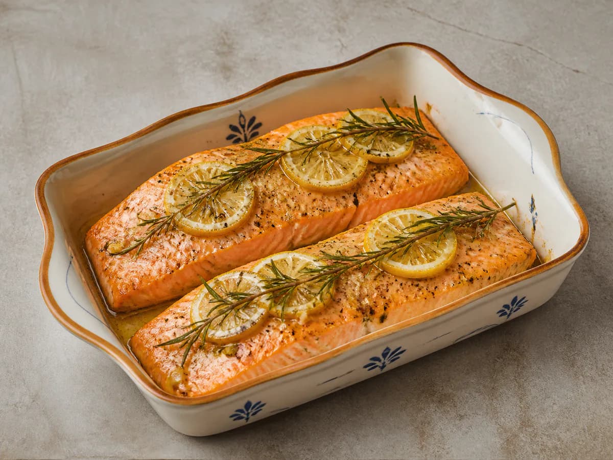 Salmão com Alecrim e Limão
