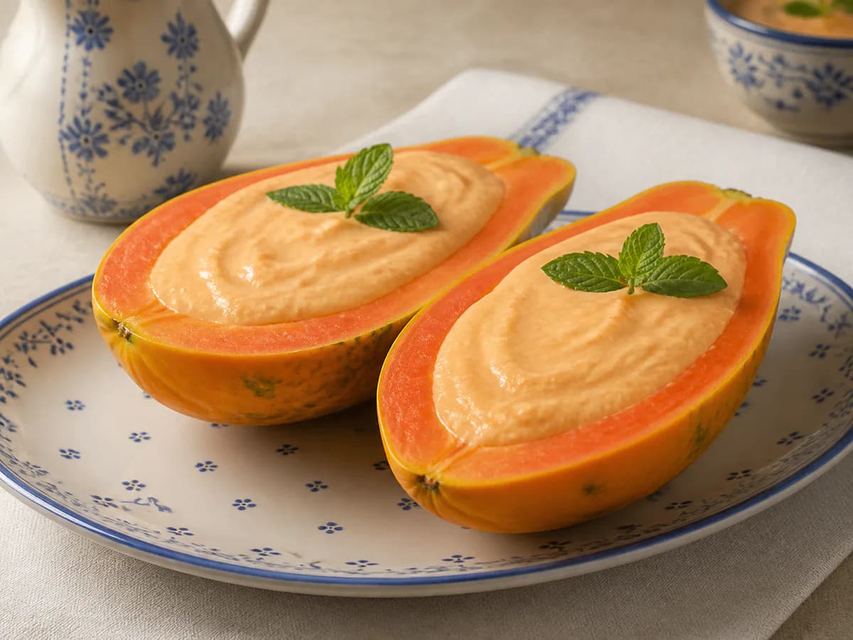 Sobremesa de Papaia Refrescante