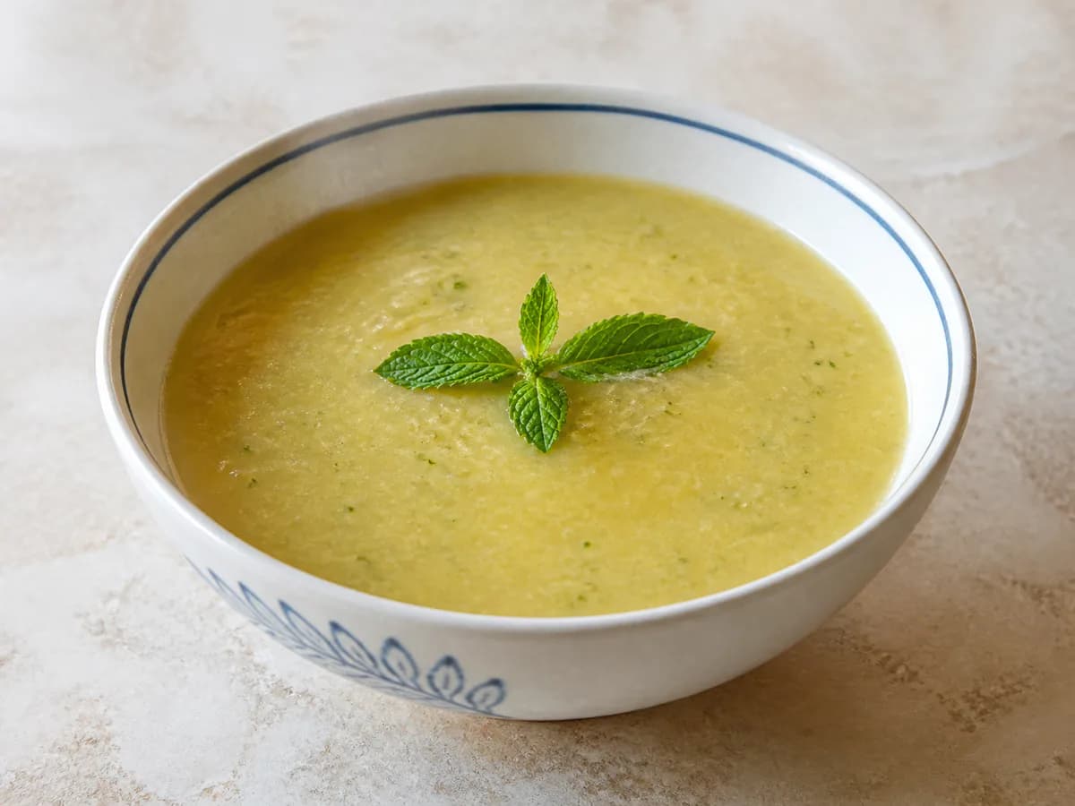 Sopa de Melão Refrescante com Hortelã