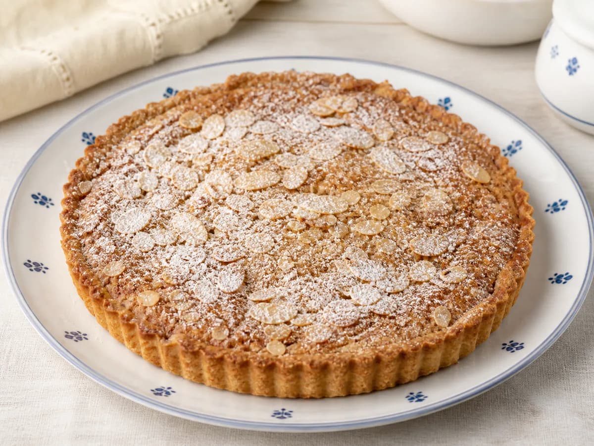 Tarte de Amêndoa com Baunilha