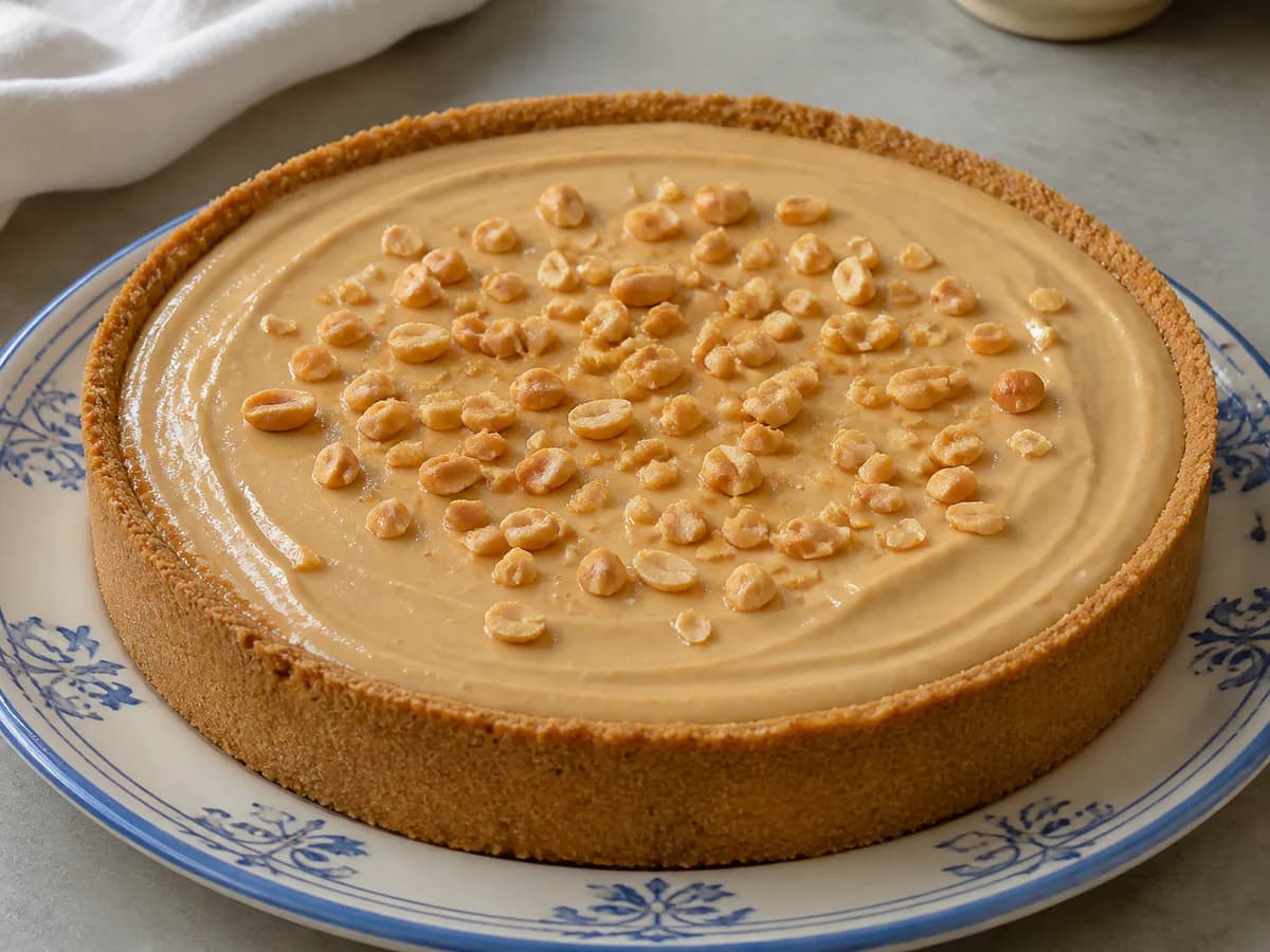 Tarte de Amendoim Cremosa