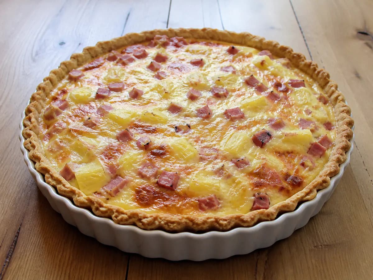 Tarte de Fiambre e Ananás