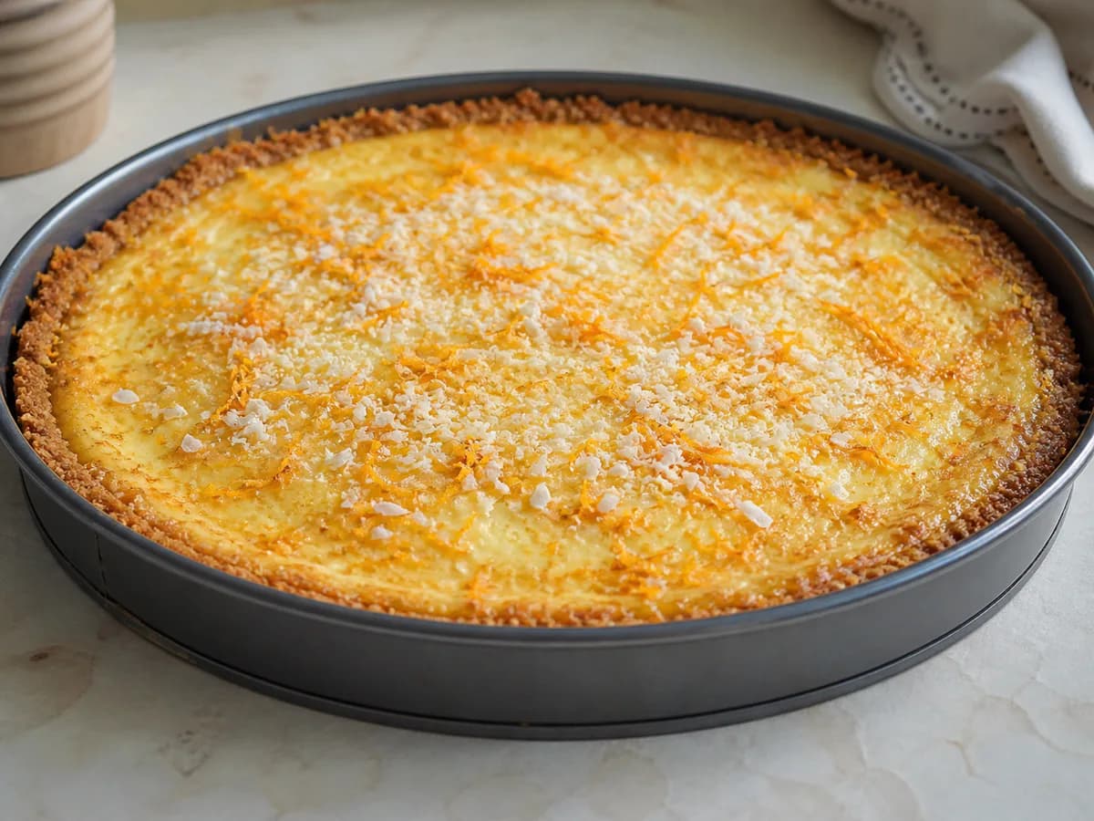 Tarte de Laranja e Coco Cremosa