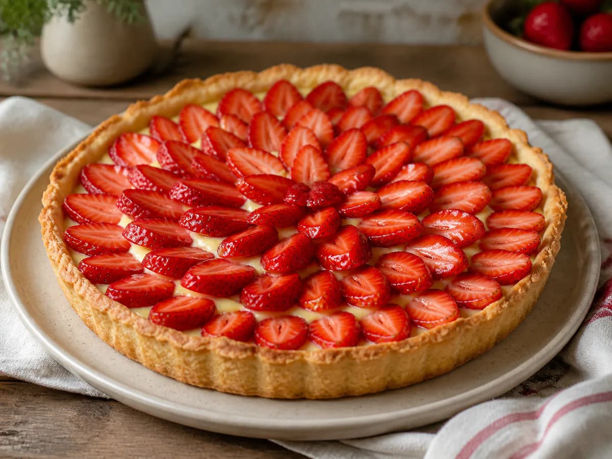 Tarte de Morangos Frescos