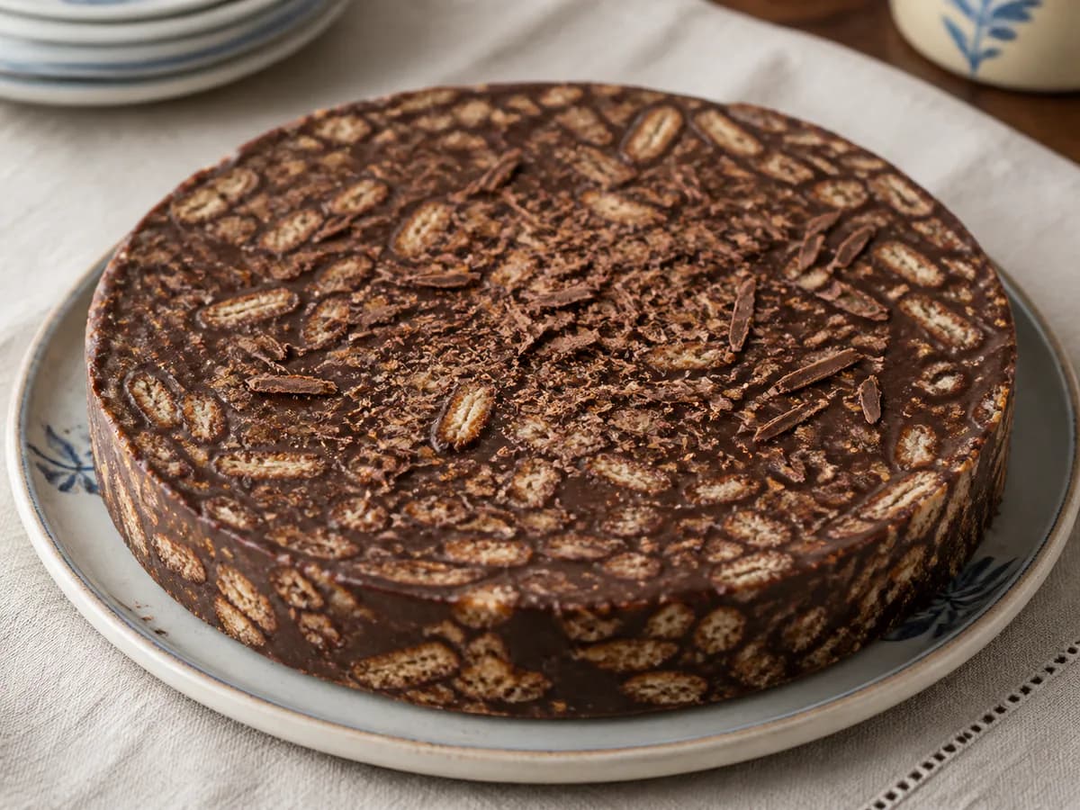 Tarte de Salame de Chocolate