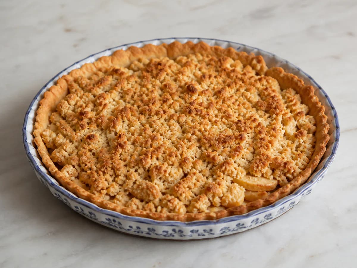 Tarte de Maçã com Cobertura Crocante