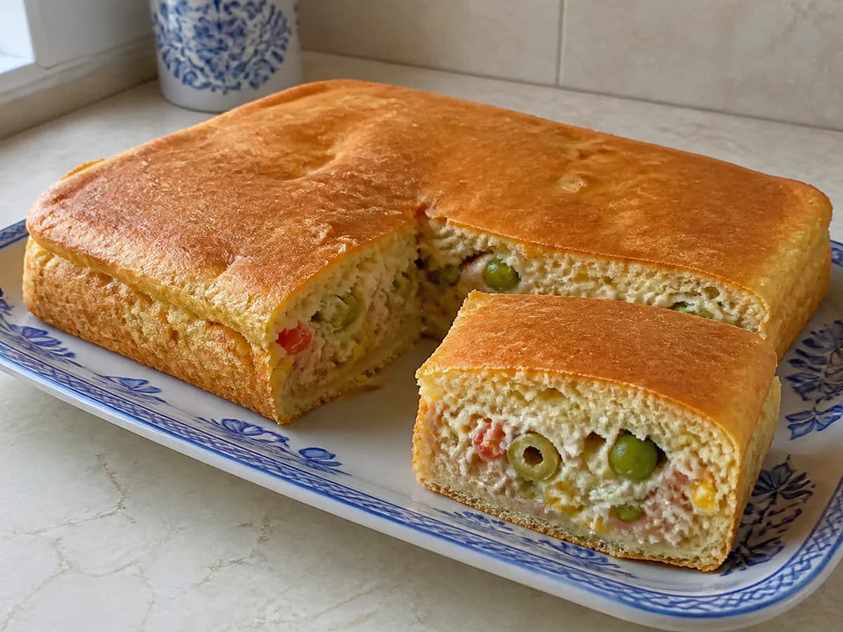 Torta Rápida de Frango para o Lanche