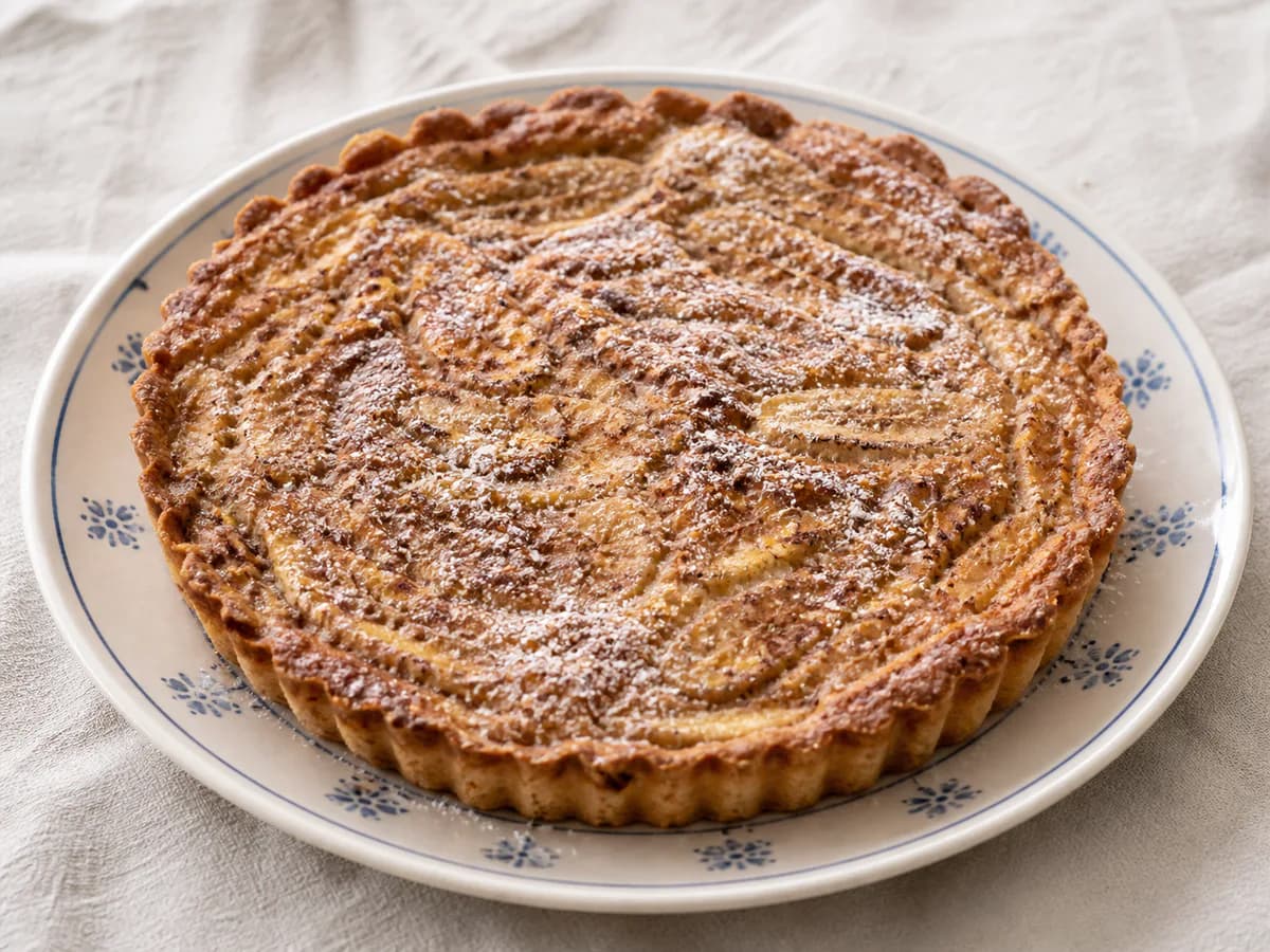Torta Rústica de Banana e Canela